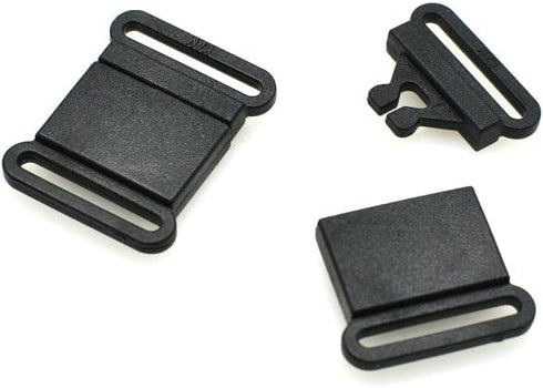 20pcs/Pack Plastic Safety Breakaway Belt Buckles for Pet Collar Webbing, 15mm Size