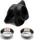 Pet Deluxe Dog Bowls, Stainless Steel with No Spill Skid Resistant Silicone Mat, 24oz and 48oz Set