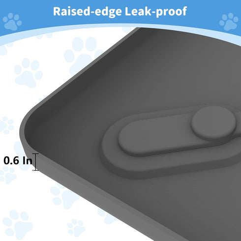 24x24 ALOOF Silicone Dog Pee Pad Holder in, Puppy Potty Training Tray with Magnetic Snaps & Raised Edges, Non-Slip