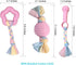 Puppy Toys for Teething Small Dogs - Interactive Chew Toy Soft Rubber Cute Pink Bunny, Small Breed 4-Pack