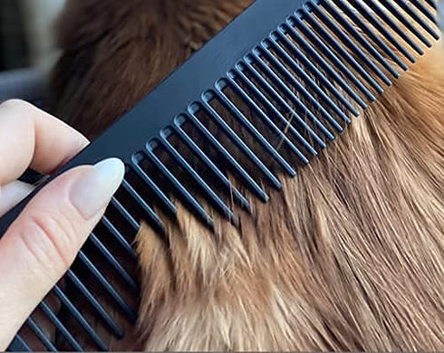 Chicago Comb No. 9 Pet, XL Carbon Fiber Comb for Man or Beast, Made in USA