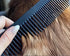 Chicago Comb No. 9 Pet, XL Carbon Fiber Comb for Man or Beast, Made in USA