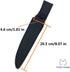 Morodo 8" Chef Knife Scabbard Sheath, Black Nylon