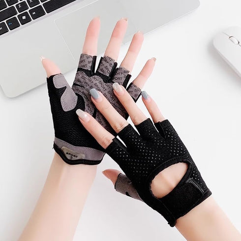 CaySep Workout Gloves for Women Men Non-Slip Breathable Gym Gloves for Weightlifting Cycling Exercise Climbing