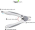 Pet Nail Clipper - Grooming Tool for Dogs and Cats - Safety Guard and Razor Sharp Blade - Bonus Nail File (Gray)