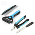 YSYZTXA Ultimate 4-Piece Pet Grooming Kit | Stainless Steel Nail Clipper, Deshedding Brush,