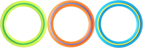 Flying Disc for Kids Adults - 11 Inch Flying Ring, 3 Pack Soft Discs for Beach Backyard Sports Play, Gift for 4+