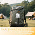 YangQian Set Backpacking Camping Utensil with Case Folding Tableware Cutlery Foldable Spoon Fork Chopsticks Travel