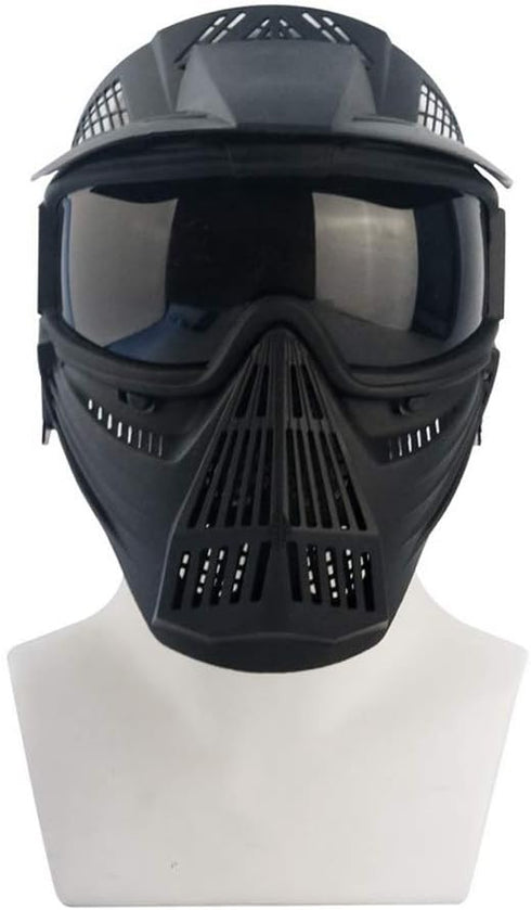 Tactical Mask Airsoft Masks for BB Hunting, CS Game Full Face Tactical Gear with Goggles for Outdoor Activities