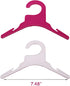 NACOCO 10pcs Pink Plastic Dog Puppy Pet Clothes Hanger, Set of 10, Size White, Small