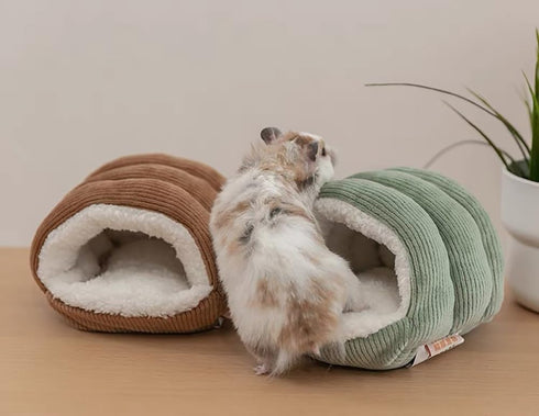LOS ANDES Hamster Warm Bed House Hideout Soft Washable Mice, Rat Nest Small Animal House Cage Accessories for Mice