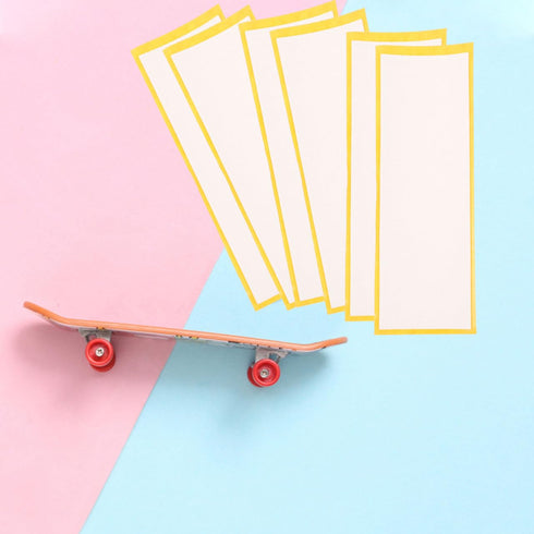 10Pcs 4.33X1.49In Outanaya Fingerboard Foam Grip Tape Nonslip Finger Skateboard Stickers Easy Apply Replacement Foam