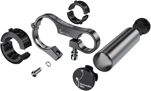 Volo Extender BAR - Aluminum Bike Handlebar Extender for Mounts, GPS, Headlights (85mm)