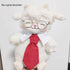 ANIAC Small Dog & Cat Wedding Collar, Formal Bow Tie for Cats & Puppy Collar, White Tuxedo Costume for Small Dogs &