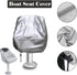 SUNSURE 420D (22x24x25inch) Boat Seat Cover Outdoor Waterproof Pontoon Captain Chair Cover Weather Resistant Folding