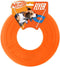 Nerf Dog Atomic Flyer 10 Inch Outdoor Dog Fetch Toy, Rubber Flying Disc for Medium and Large Dogs, Orange