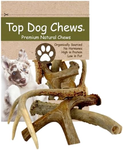 Top Dog Chews – Approximately 1LB Deer Antlers, Premium, Grade A, Natural Chew for Large, Medium or Small Dogs