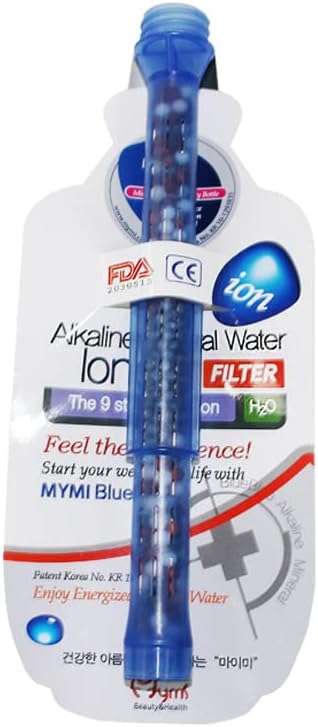 Mymi BlueBlue Replacement Filter for Alkaline Mineral Water Bottle, 6 Months, Made in Korea