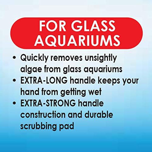 1-Count API ALGAE SCRAPER For Glass Aquariums Container
