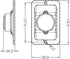 Pactrade Marine 5 Inches LED Transom Interior Stern Light, Rectangular SS 304 Flush Mount for Fishing Boat