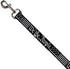 Dog Leash Americana Flag We The People Black White 6 Feet Long 0.5 Inch Wide