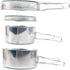 4pcs Set Backpacking balacoo Portable Stainless Steel Camping Cookware Combination Cooking Outdoor Cooking Hiking