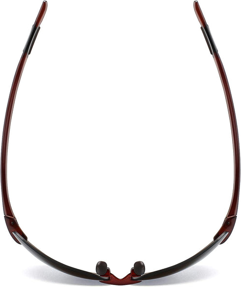 JULI Sports Sunglasses MJ8009 for Men Women Tr90 Rimless Frame for Running Fishing Golf Surf Driving