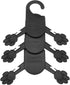 RLECS 10pcs Black Plastic Clothes Hanger for Small Pets, Dog, Puppy, Cat, Kitten Clothing Hangers, 6x7 Size