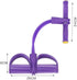 Upgrade 4-Tube Abdominal Waist Leg Slimming Trainer, Elastic Pull Rope for Arm Legs Stretching Workout Equipment