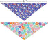 BoomBone Easter Dog Bandana | 2 Pack Triangle Bibs Pet Scarf for Small to Large Dogs and Cats