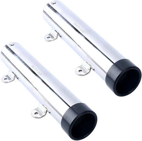 2Pcs 7643sh1 Amarine Made Boat Fishing Rod Holder, Stainless Steel Fishing Pole Holder, Side / Transom Mounted Rod