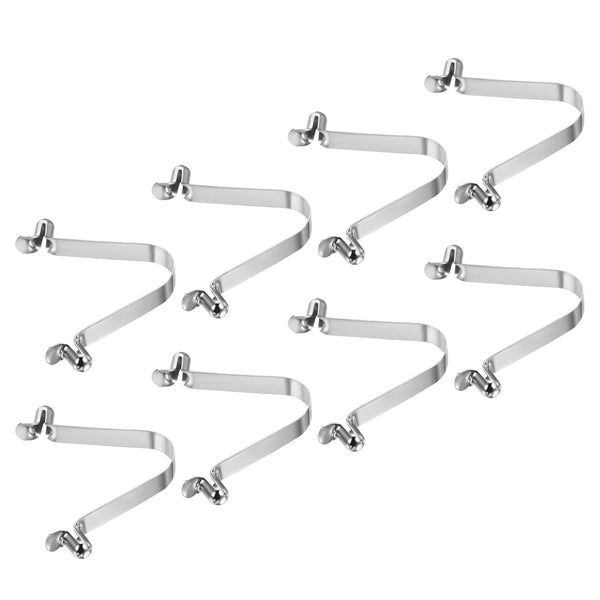 PATIKIL 8.5x6mm Kayak Paddle Snaps, 8 Pack Pole Push Button Spring Clips for Camping, Awning, Tent Pole
