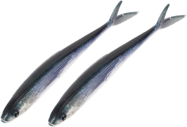 SUPVOX Soft Bionic Fishing Lures Pair, 3D Lifelike Swimbait PVC Material, Saltwater