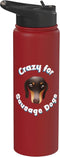 Sausage dog Owner Gifts Crazy for Sausage Dogs | Cute miniature sausagedog Gift Stainless Steel Insulated