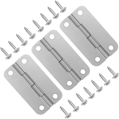 Picowe 3 Pack Stainless Steel Cooler Hinges Replacement Set for Igloo Ice Chests with Screws