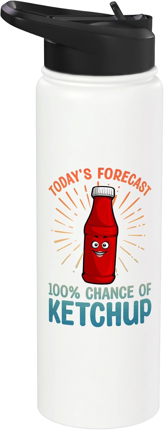 Ketchup Gift Ketchup Lover Accessories & Stuff Funny Ketchup Art For Men Women Youth Tomato Ketchup Lover Stainless Steel