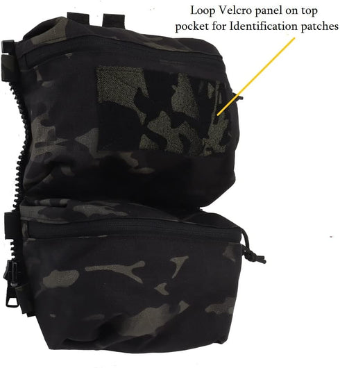 Tactical Adapt Back Panel Assault Backpack - Double Pouch for MOLLE Hunting Tactical Airsoft Vest