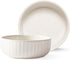Fringe Studio Canvas Stream Small Pet Bowl - Ribbed Bisque PetShop Collection