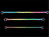 Rainbow Color Stainless Steel P Chock Metal Chain Training Dog Collars for Small Medium Large Dogs