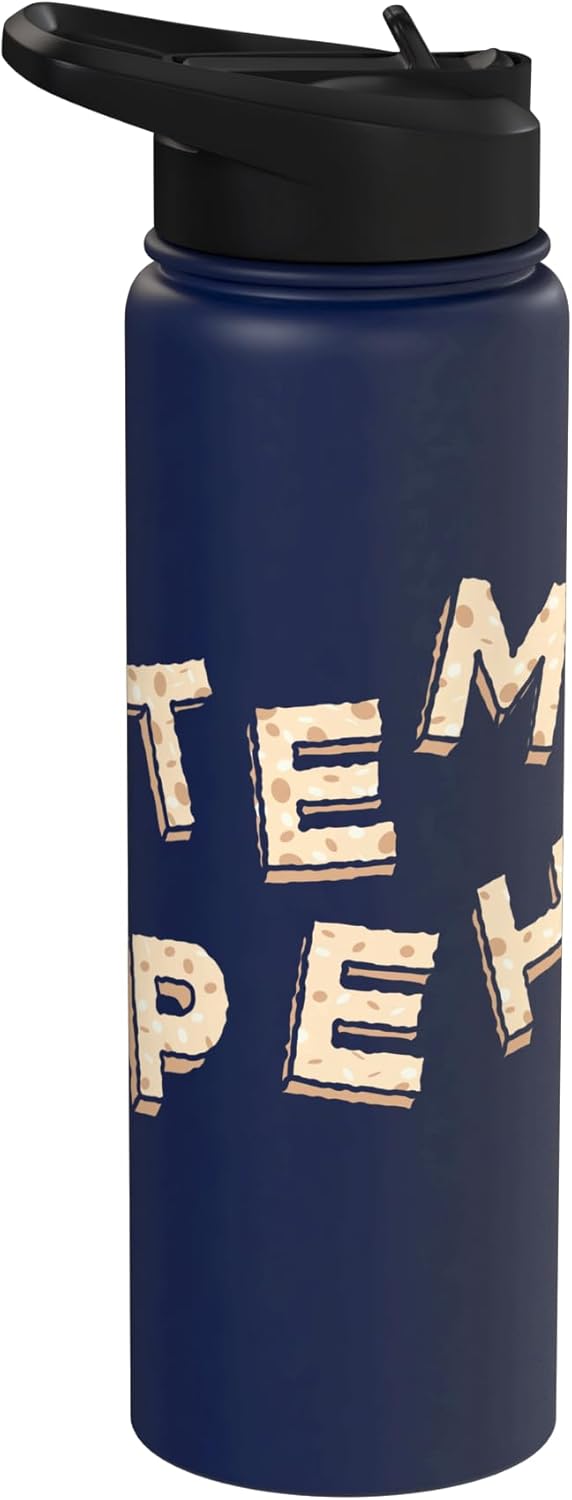 Tempeh Indonesisches Essen Veganer Veganer Tempeh I Indonesian diet Vegan food Vegetarian Stainless Steel Insulated Water Bottle