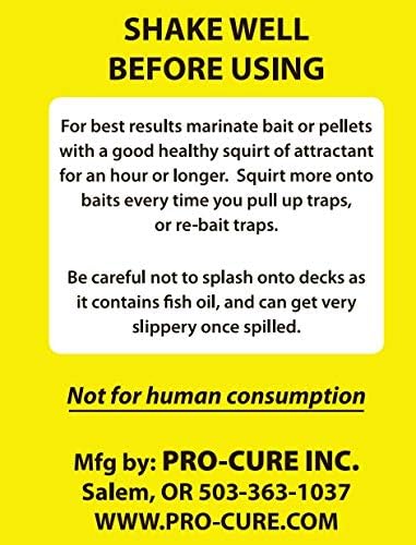 16 Pro-Cure Crab & Shrimp Attractant, Ounce, Red