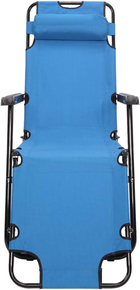 myoihomora Patio Recliner Lounge Chairs,Portable Folding Reclining Chair,Reclining Camping Chair,Outdoor Folding Chaise