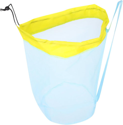 5pcs Swimming minkissy Beach Toys Storage Mesh Bag for Boys and Girls Versatile Drawstring Pouch for Sand Digging Tools