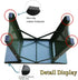 GDCARSL (Black,13.8"x6.1"x11.4",1 Portable Folding Camping Stools with Soft Seat,Folding Camping Stool, Indoor/Outdoor
