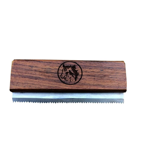 Original Deshedding Grooming Tools for Horse, Cats & Dogs, Ergonomic Wooden Handle Professional Brush, Remove 95% of