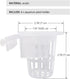 6Pcs Acrylic Aquarium Plant Holder, Top of Tank Aquatic Plant Cups for Fish Tank Decor