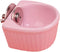 Detachable Ceramic Bowl for Small Animals | Water & Food Feeder for Rabbit, Parrot, Squirrel, Chinchilla (Pink, S)
