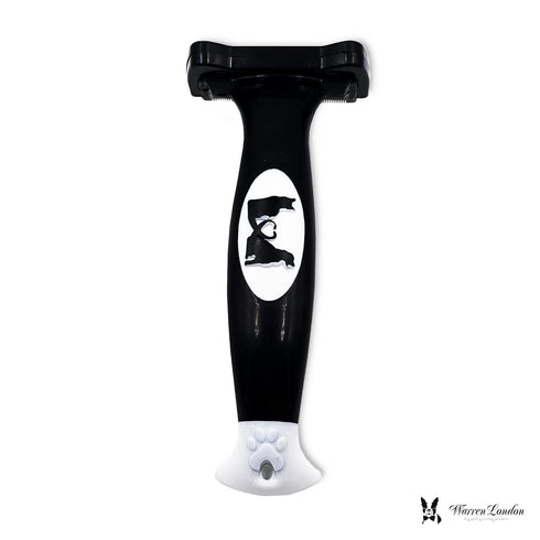 Deshedding Dog Brush by Warren London | Stainless Steel Deshedding Tool for Short Hair - Medium Dogs