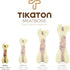Tikaton Dog Chew Toys for Aggressive Chewers, Durable Peanut Butter Flavor Teething Chew Toys for Large/Medium/Small