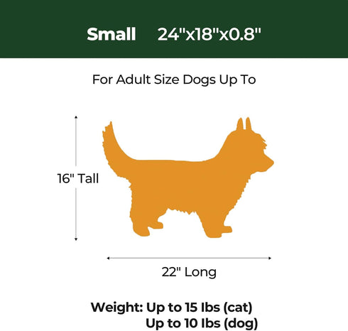 BALANCE Dog Crate Pad, Washable Water-Resistant Foam Kennel Mat for Small Dogs